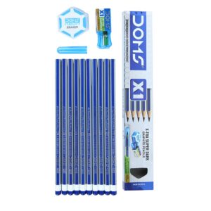 Doms X1 X-Tra Super Dark Graphite Pencils - Pack of 10 Box