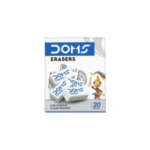Doms Small Eraser Dust Free pack of 2 Box (20 pcs per box)