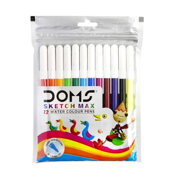Doms Sketch Max Sketch Pens 12 Shades (Set of 10 packs )